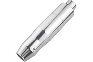 Lunsom Automatic Shift Knob Metal Car Shifting with Push Button Aluminum Alloy Shifter Lever Handle Long Stick Gear Head Fit Most Auto Transmission Vehicle (Silver)