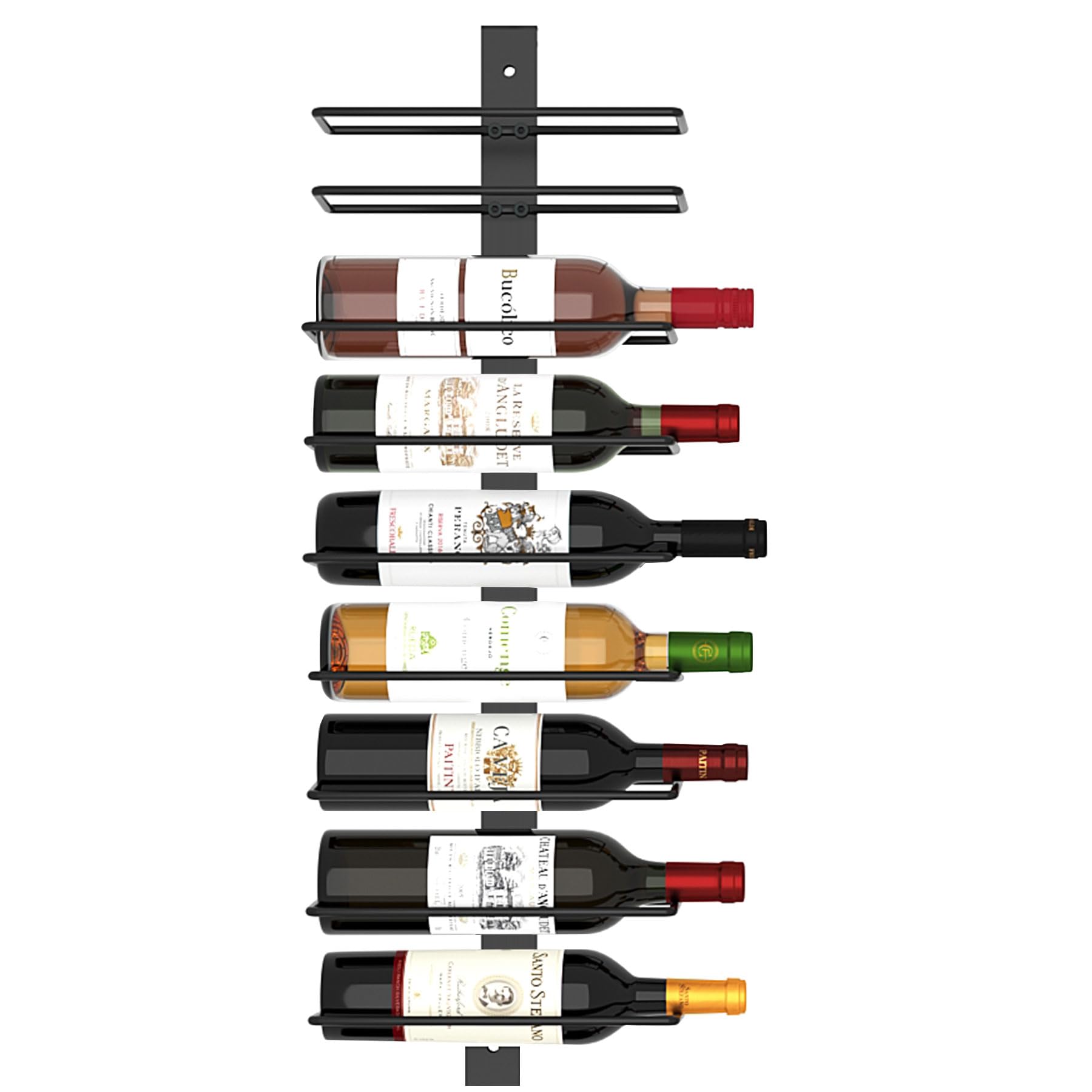 C&AHOME Wall Mounted Wine Rack, 9 Bottle Wall Mounted Wine Rack ...