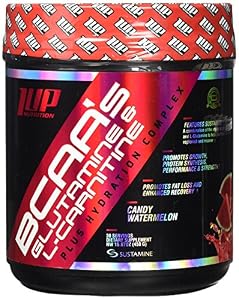 Image of 1 UP Nutrition BCAA's Glutamine and Lcarnitine, Watermelon, 450 Gram