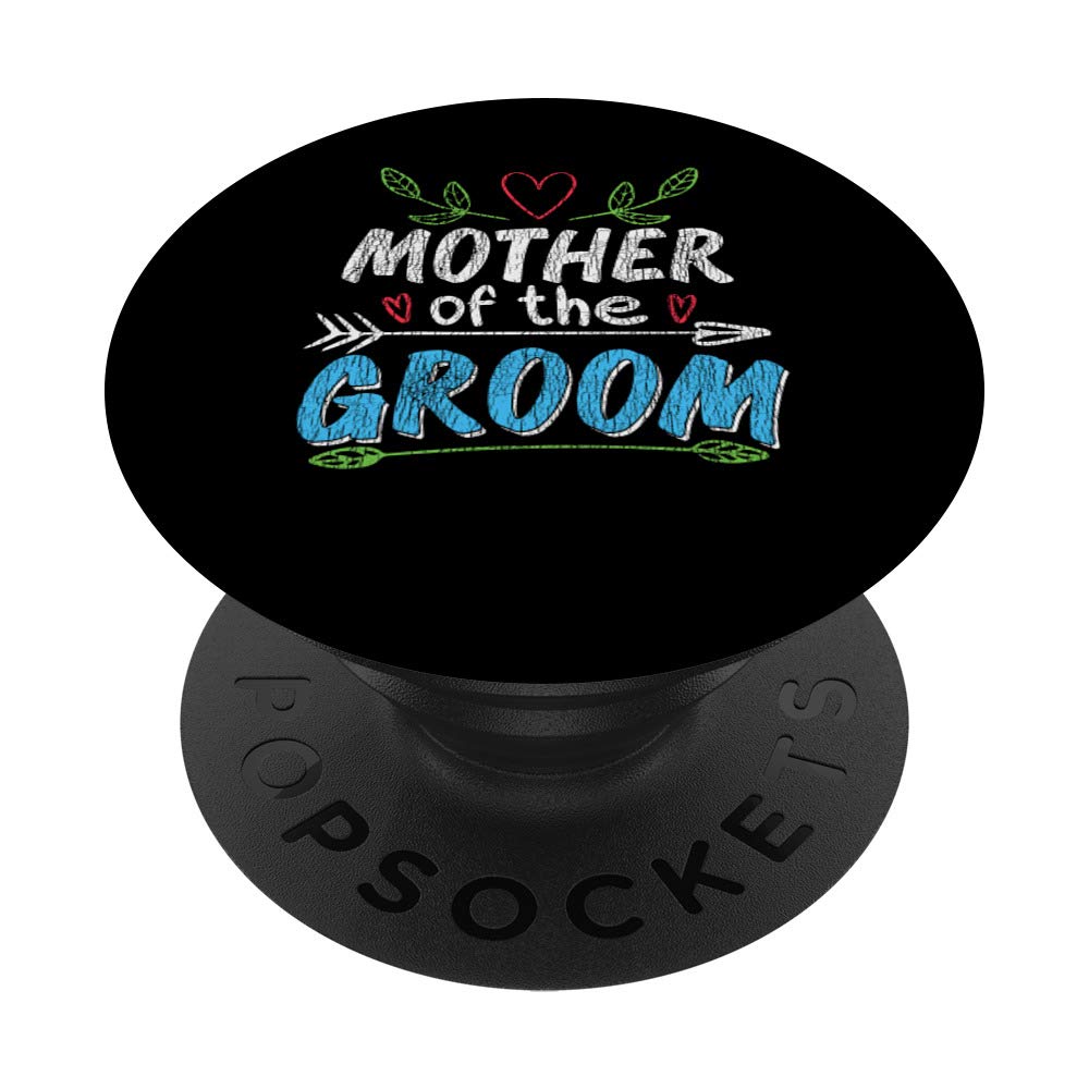 Mother Of The Groom Proud Mom Of Groom Bride Wedding Party PopSockets PopGrip: Swappable Grip for Phones & Tablets
