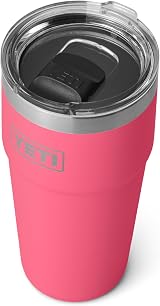 YETI Rambler 20 oz Stackable Cup with MagSlider Lid Tropical Pink view 1