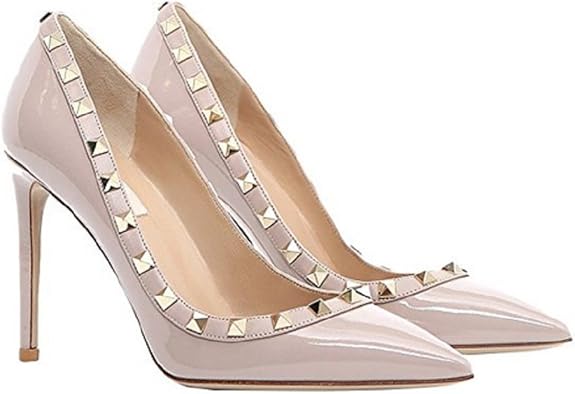 Women�s Rockstud 100MM Heeled Sandals (38 EU