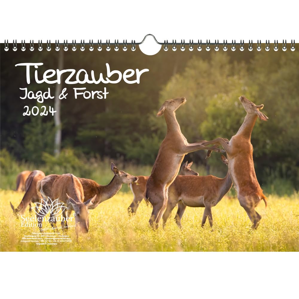 Animal Magic Hunting & Forestry DIN A4 Calendar for 2024 Seelenzauber