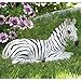 Bits and Pieces - Zoey The Zebra - Sculpture for Your Garden, Lawn or Patio - Lifelike Durable Polyresin Statue - Garden Décor