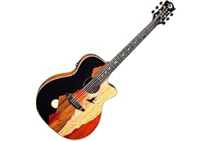 Luna Guitars 6 String Acoustic-Electric Guitar, Right (VISTA WOLF)