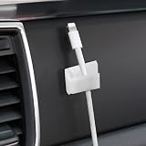 Udewo 100 PCS White Self Adhesive Cable Clips Wire Management Holder Hooks for view 3