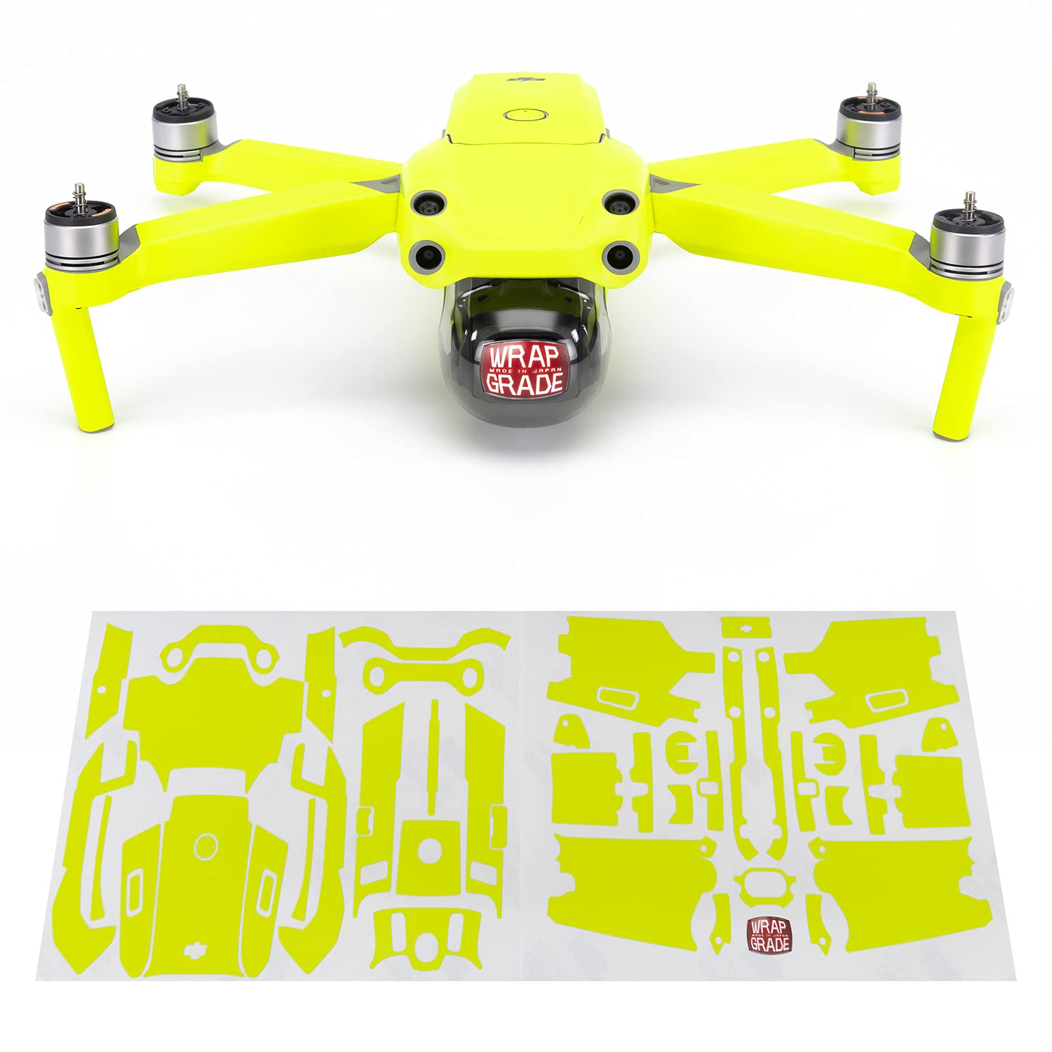 Wrapgrade Main Unit Skin DJI Compatible with DJI Air 2S (NEON YELLOW)