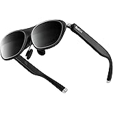 Rokid Max2 Black AR Glasses, 215" Micro-OLED Display, 50&deg; FOV, 600 Nits Brightness, Compatible with smart Phones, Windows laptops, Ipad Since 2020
