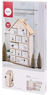 Rayher Holz Adventskalender Haus 42x34x4 5 Cm Amazon De Spielzeug