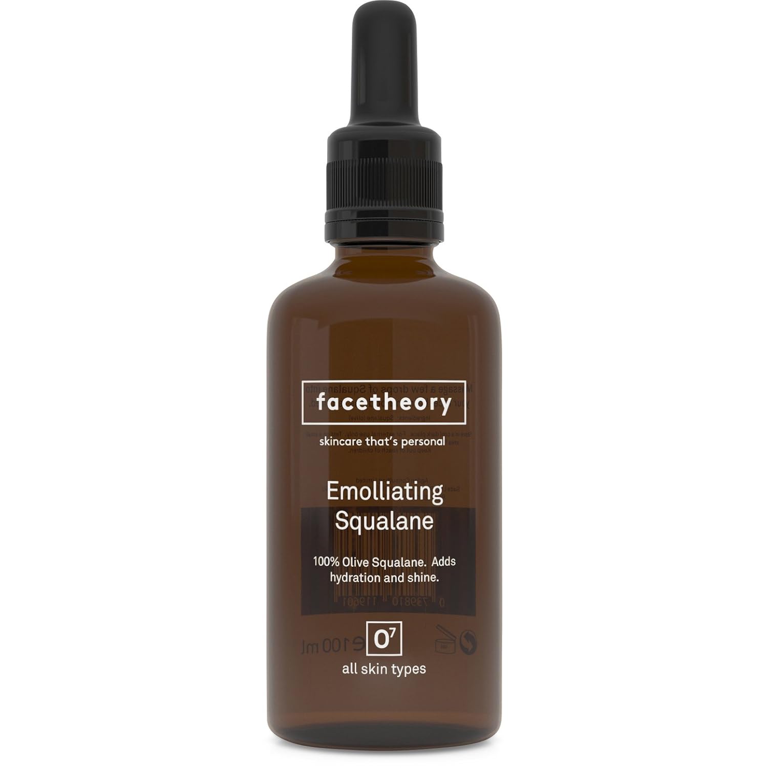 Facetheory Squalane Oil O7 (100ml). 100 Pure Vegan Olive Squalane An