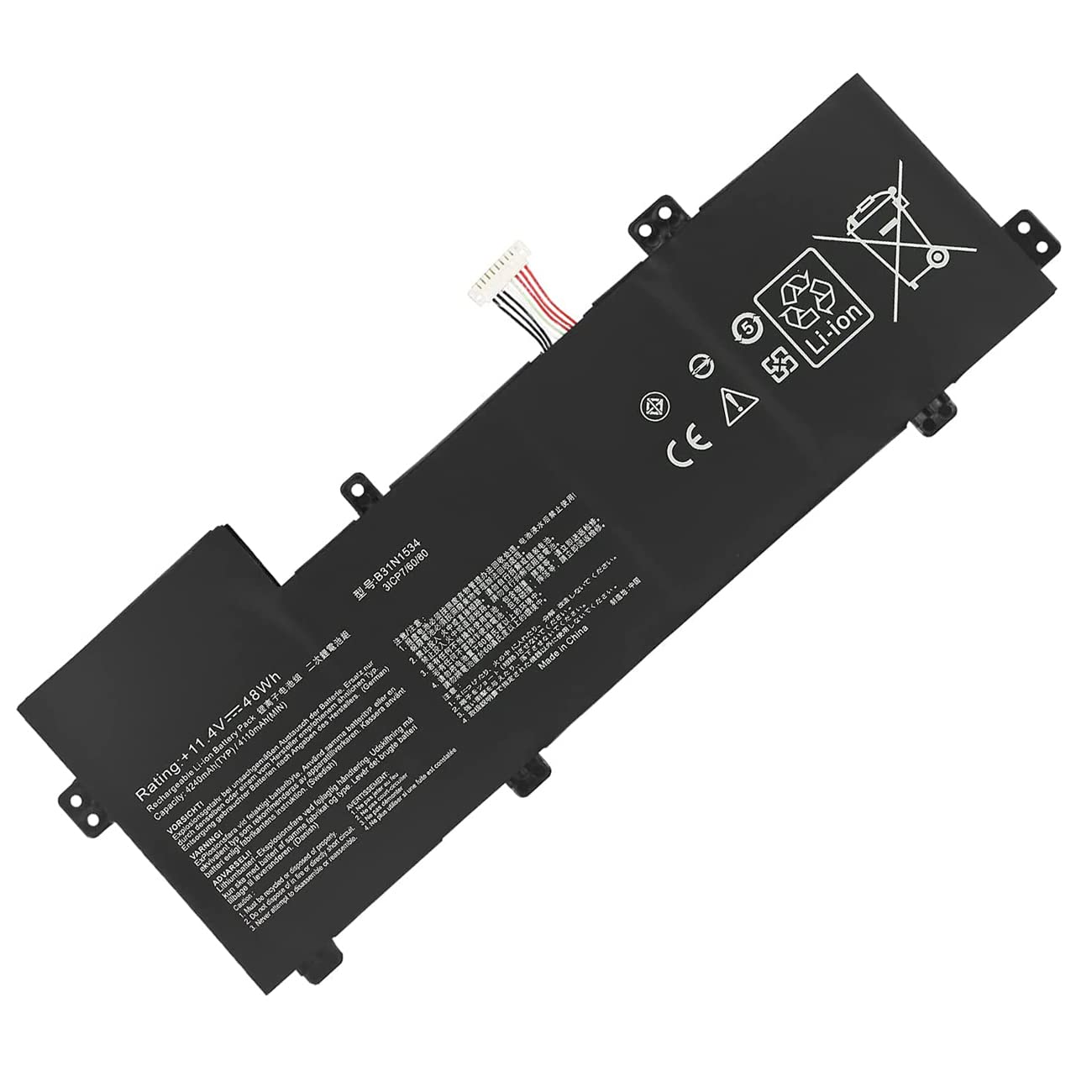 XITAIAN 11.4V 48Wh B31N1534 B31BN9H Replacement Laptop Battery for Asus Zenbook U5000 UX510UX UX510UW Series