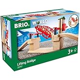 BRIO 33757 Lifting Bridge - Engaging Toy Train Accessory | Includes Wooden Track | Ideal for Kids Age 3 and Up | FSC Certifie