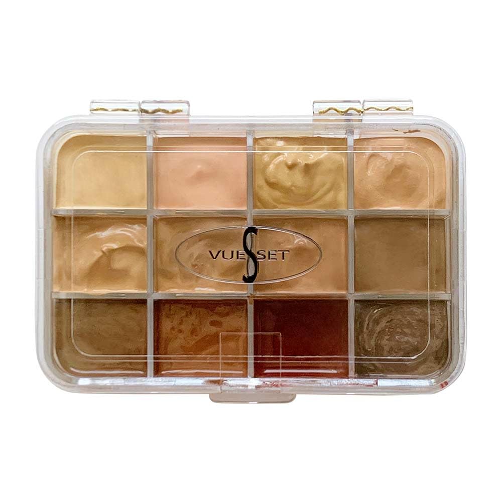 Vueset Mango - 12 Sections empty makeup palette depotting case