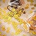 WILLBOND Gold 50th Confetti, 50th Number Birthday Confetti, Wedding Birthday Anniversary Party Table Decorations, 2 Bags (1400 Pieces)