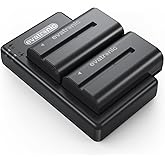 Evatronic - Juego de cargador de batería NP-F550, compatible con batería Sony NP-F970 F960 F770 F750 F550 F530 F330 TR516 TR7