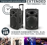 QTX QR12PA Powerful Portable PA with 2 Wireless Mics, Battery 8h view 7