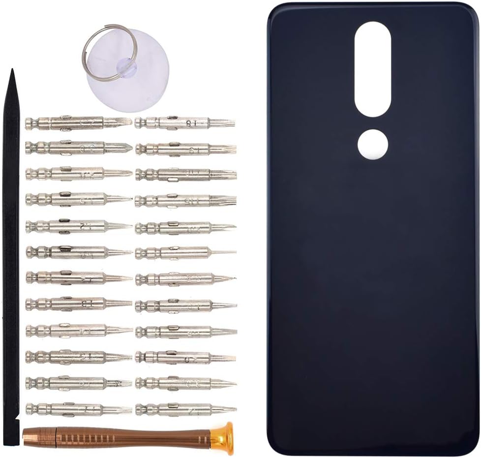 X5 Battery Door Cell Phone Backs Replacement for Nokia 5.1 Plus TA-1120 TA-1105 TA-1102 Blue