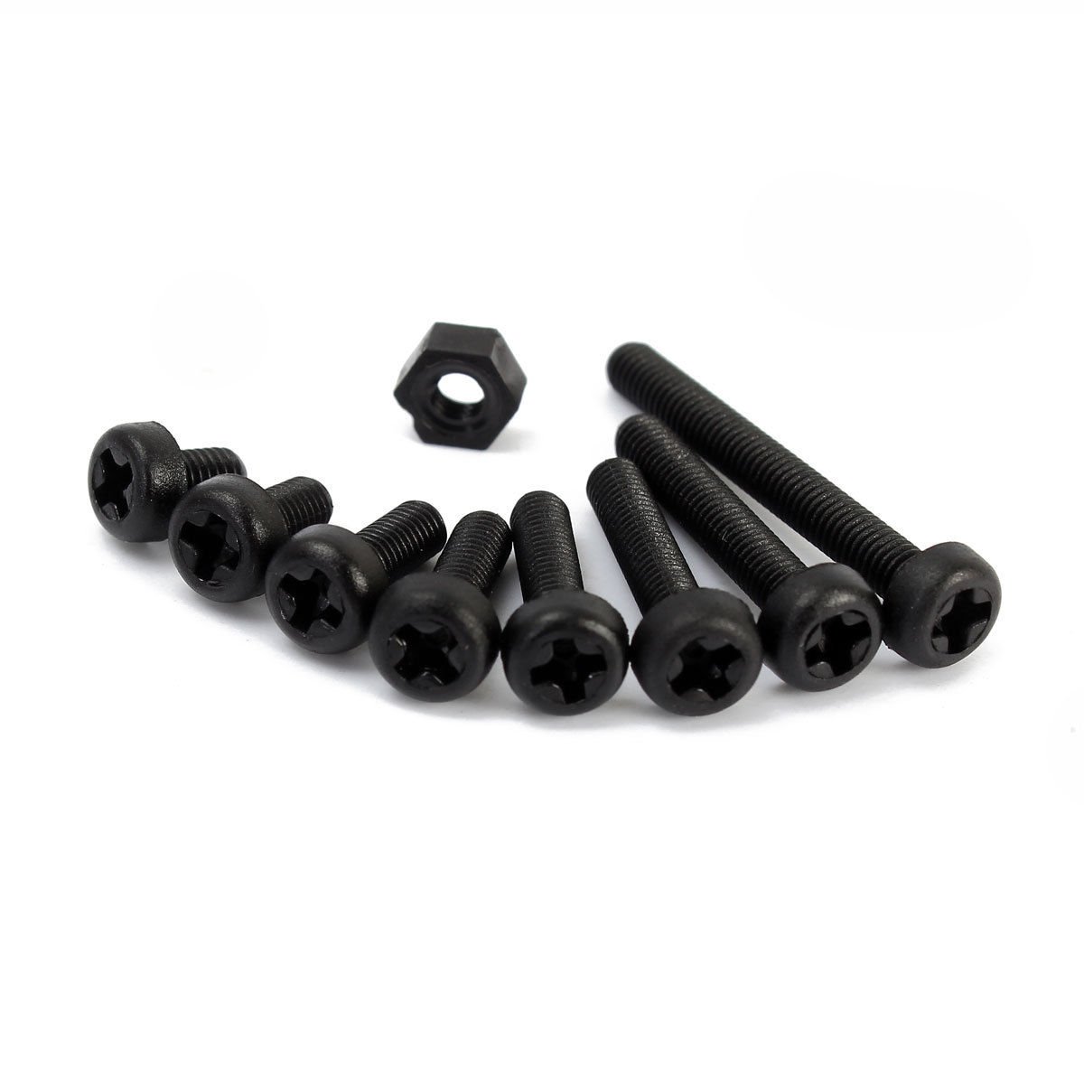 Aussel 120 Pezzi M2 Nylon Distanziatore Distanziale Distanziale Bianco Dado Accessori Distanziali Kit Assortimento