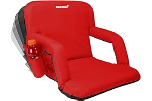 Driftsun Stadium Seats with Back Support, Deluxe Bleacher Chairs with Back Support and Cushion, Padded Stadium Seats, Waterproof Stadium Chair