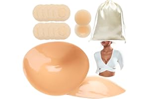 Majurphy Sticky Bra Insert Pads|Double Sided Adhesive Natural Push up Insert Pads| Stick on for Sports Bra Swimsuit