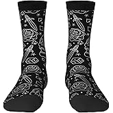 Tattoo Old School Crew Socks For Men'S & Women'S Wicking Socks Creative Elastic Sports Sock