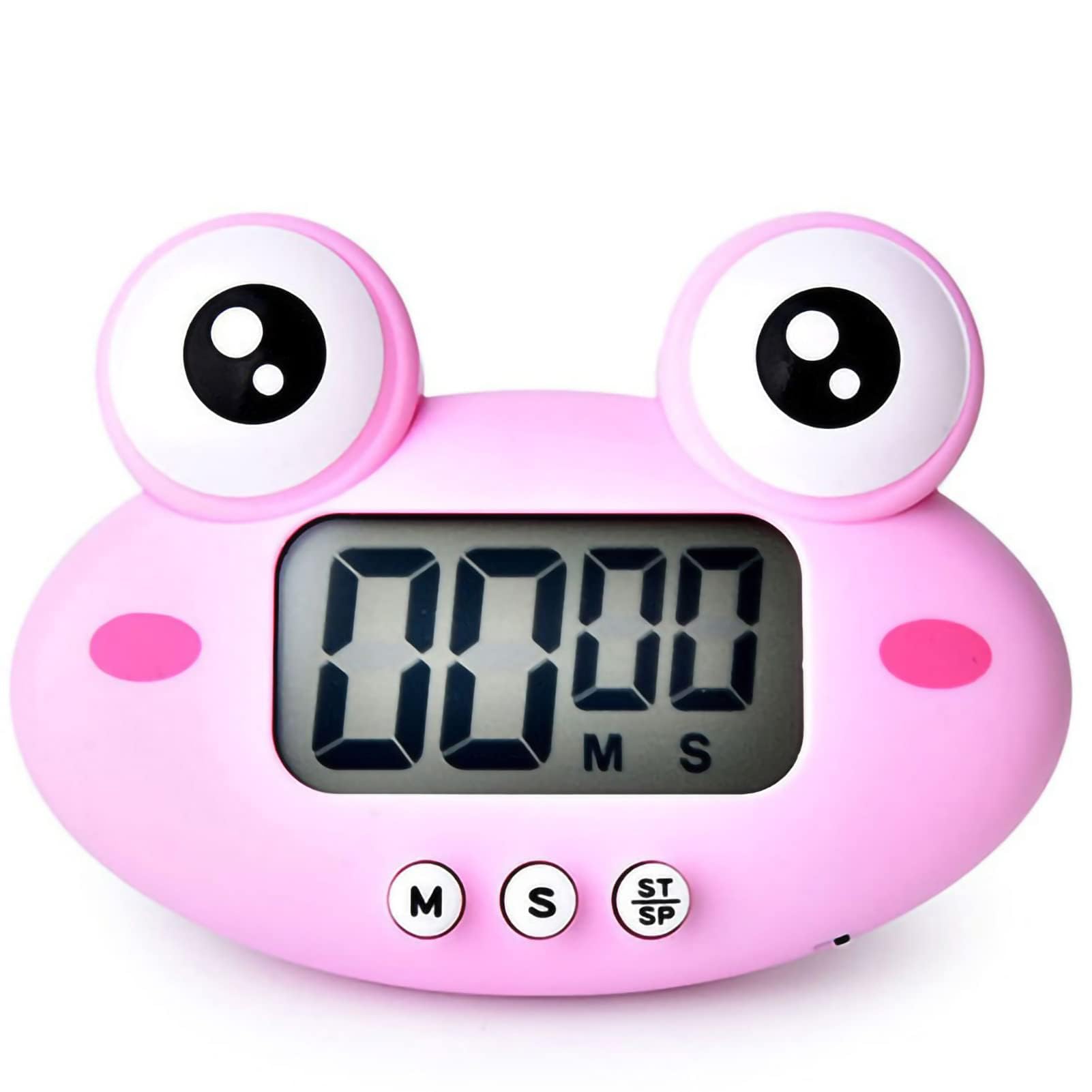 Digital Kitchen Timer Magnetic Cute Cartoon Animal Countdown Stopwatch Timer with Large LCD Display ON Off Switches for Cooking Bake Accessories Shower Bathroom Teacher Kids
