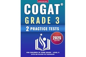COGAT Grade 3 Test Prep: Gifted and Talented Test Preparation Book - Two Practice Tests for Children in Third Grade (Level 9)
