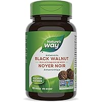 Nature's Way Black Walnut Hulls – Traditionally Used as Vermifuge/Anthelmintic – Helps Expel Intestinal Worms - Non-GMO Certi