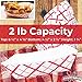 Heavy Duty, Grease Resistant 2 Lb Paper Food Trays 100 Pk. Recyclable, Coated Paperboard Basket Ideal for Festival, Carnival, Concession Stand Treats Like Fries, Ice Cream & Chicken Tenders & More