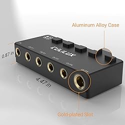 Cubilux 5-Way 6.35mm Stereo Audio Splitter with