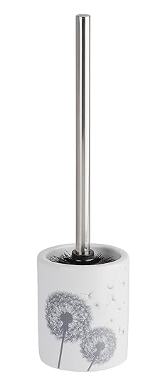 Wenko 22833100 WC-Garnitur Astera - WC-Bürstenhalter, Keramik, 10 x 39 x 10 cm