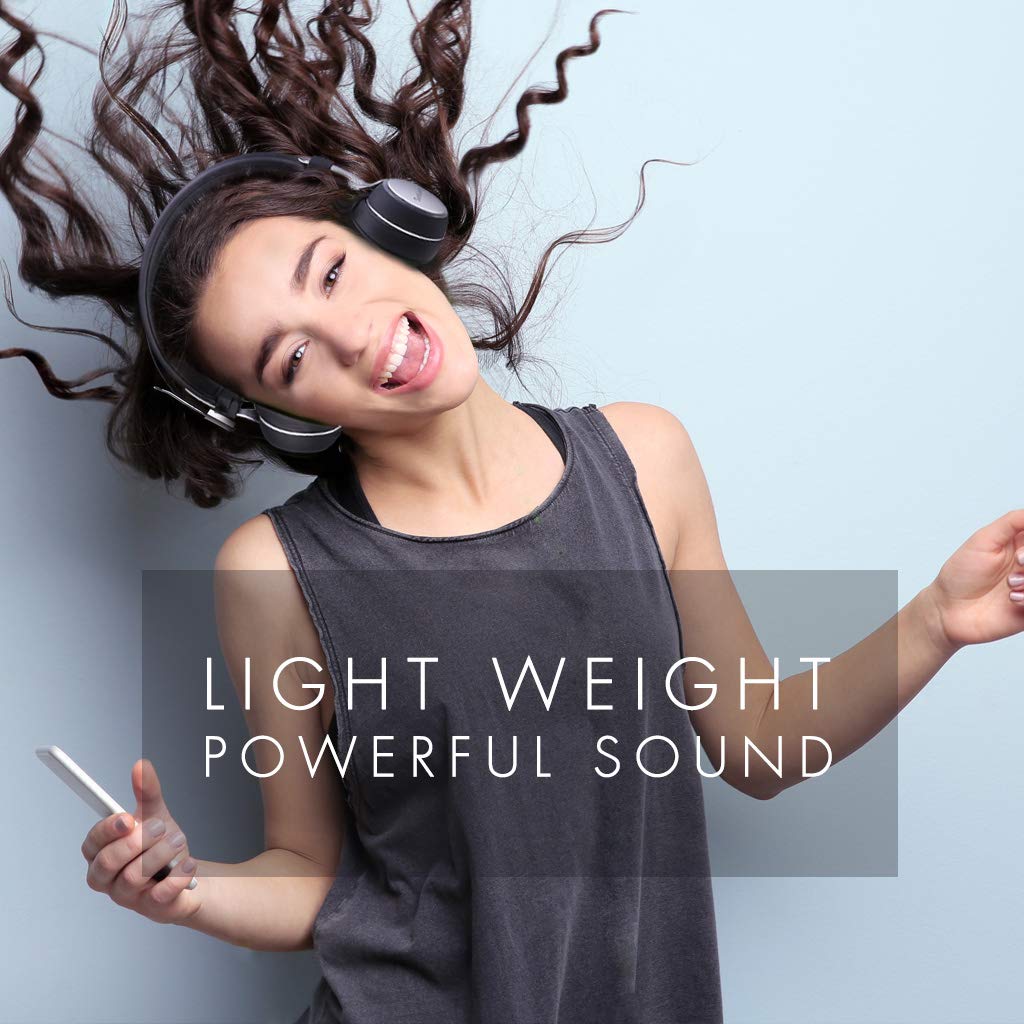 Sunliking Wireless Active Noise Canceling Bluetooth Headphones with Mid HI-FI Deep Bass, CD-Like Audio, On Ear Fashion Headphones Up to 18 Hours Playtime Foldable Headset for Airplanes Travel Work TV Tablet PC and More