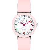 Timex Kids Analog 30mm Watch - Pink Strap White Dial White Case