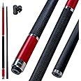 ZOKUE Elite Series Carbon Fiber Pool Cue Stick Low Deflection Full Carbon Technology Cue Stick for Beginner Primary Pool Stick with 12.5mm Tip (Easy to Control Powerful and Precise Pro Taper)