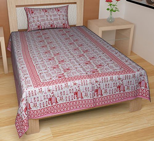 TRADITIONAL MAFIA RSES145034 Single Bed-Sheet Set, Multicolor, 90" x 60"