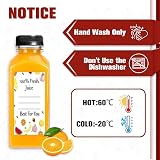 Leaflai 12 Pack 12oz Juice Bottles with Lids, BPA-Free Plastic view 4