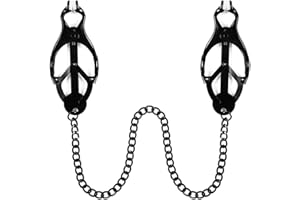 DECIXDE Body Clamps with Chain Adjustable Pressure Body Ring Body Chain Body Clip Non Piercing Chain Stainless Steel for Women Faux Body Jewelry Clip on Jewelry