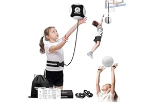 BRANTMAKER Volleyball Training Equipment, 2 Sizes Volleyball Trainer for Serving, Hitting, Setting, Pink Black Volleyball Practice Bundles with Instructions for Beginners & Pro（Ball not Included）
