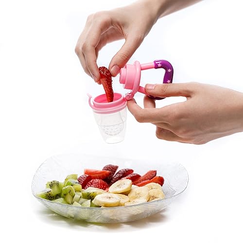 Baby Food Feeder/Fruit Feeder Pacifier Nibbler (2 Pack) Infant