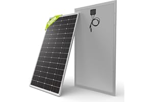 Newpowa 220W Monocrystalline Solar Panel 10BB Cell Solar Panel 220 Watt 12V High Efficiency Mono Module RV Marine Boat Off Grid