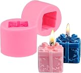 Demarsen 3D Gift Box Candle Molds - 2 Pcs Silicone DIY Moulds view 1