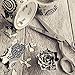Duck Brand Printed Duct Tape, Black and White Flower, 1.88 Inches x 10 Yards, Single Roll