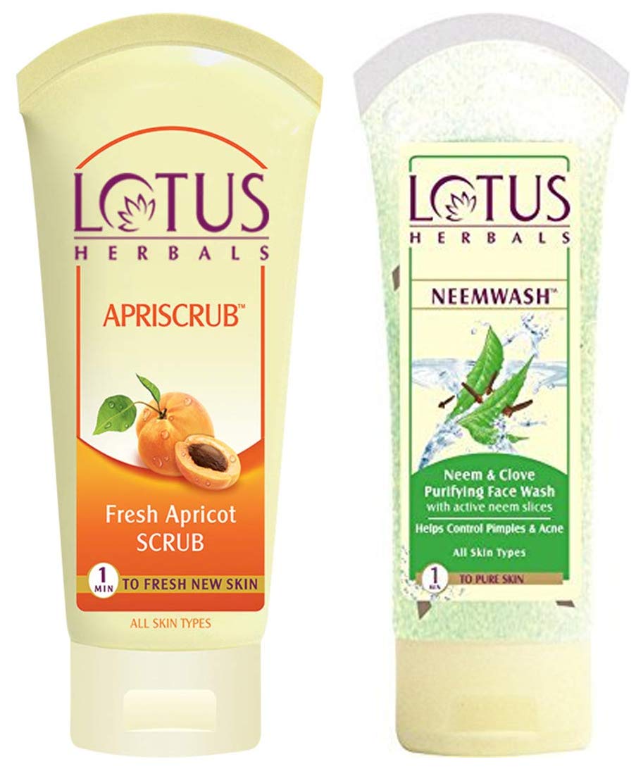 lotus face scrub