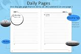 YHH Academic Diary 2025 2026 Page a Day A5 Daily Planner PU Leather Hardcover view 4