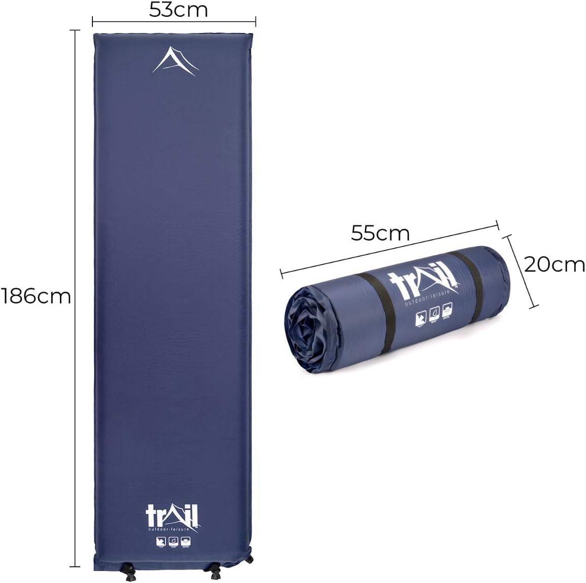 self inflating camping mat 10cm