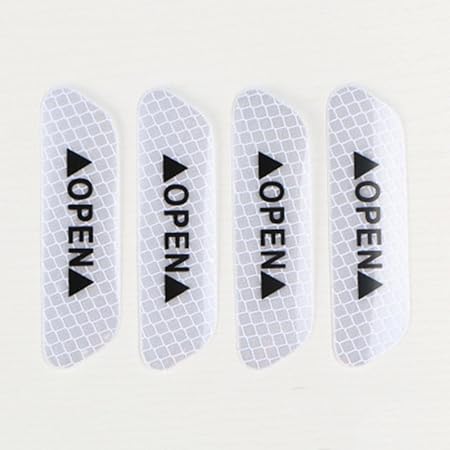 Amazon 3 M反射テープステッカー車 カラー変更openステッカーメーカーのバイク 自転車 Sledとその他の安全ニーズ ホワイト Ncelec 外装 エアロパーツ 車 バイク