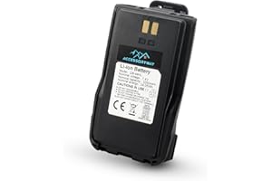 Accessoryway Replace QB-44HL 3250mAh Li-Ion Battery for Anytone AT-D878UV Plus D878UV D868UV D858 GD-AT10G Radio Handheld radios Battery Includes Belt Clip