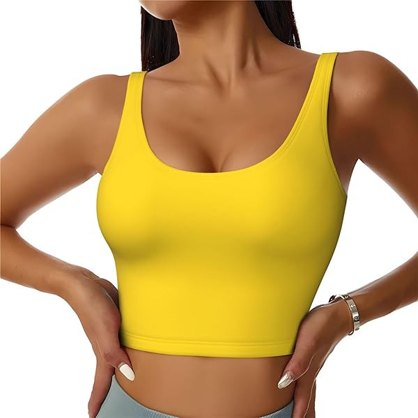 Yellow Rat ダークグレー水着 Women's LTD Run Bra - Neon Yellow