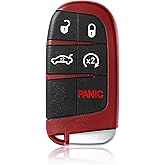 Car Key Fob Remote Keyless Entry Control M3M-40821302 433MHz 5 Button Replacement for 2019 - 2021 Dodge Challenger Charger SRT