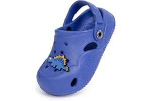 Casazoe Toddler Boys Girls Cute Garden Clogs Kids Slip On Water Shoes EVA Lightweight Summer Slipper Slides Baby Comfort Sandals Children Outdoor Shower Beach Pool Play Shoes